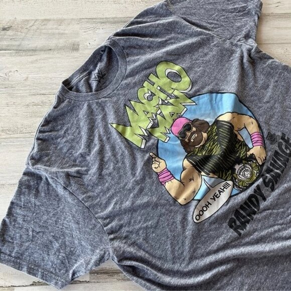 WWF Macho Man Men's Size 2x Randy Savage Pro Wrestling Graphic Tee WWE - Picture 5 of 5